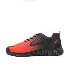 Sneakers Barbati MBrands cu talpa flexibila, material textil, rosu cu negru - 41 foto