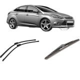 Cumpara ieftin Set 3 stergatoare FORD FOCUS III Saloon 2010-2020, pentru parbriz si luneta, Bosch Twin-Aerotwin Multi