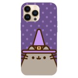 Husa compatibila cu Apple iPhone 15 Pro Max, Viceversa, model Wizzard Pusheen , Silicon, TPU, Transparent, Carcasa