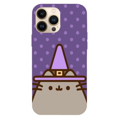 Husa compatibila cu Apple iPhone 14 Plus, Viceversa, model Wizzard Pusheen, Silicon, TPU foto
