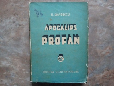 N. DAVIDESCU - APOCALIPS PROFAN foto