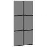 Cumpara ieftin Usa glisanta, negru, 102,5x205 cm, sticla securizata/aluminiu