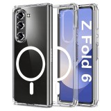 Husa Samsung Galaxy Z Fold6 Techsuit Shockproof Clear Silicone MagSafe, transparenta