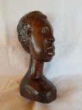 Cumpara ieftin Statueta africana originala din lemn masiv de abanos - cap de barbat t