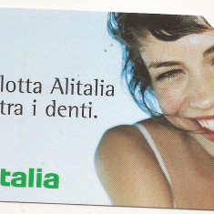 CT1-Cartela Telefonica -Telecom Italia - 5 Euro - Alitalia