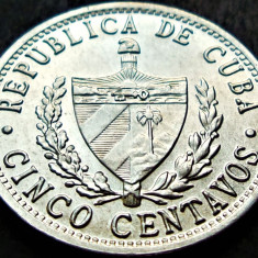 Moneda exotica 5 CENTAVOS - CUBA, anul 1963 * cod 440 = UNC