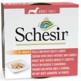 Cumpara ieftin Schesir Dog Adult Small Chicken with Sweet Potatoes in Sauce, conserva, 85 g