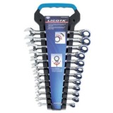 Set Chei Inelare cu Clichet 12 piese, 8-19mm, Crom-Vanadiu