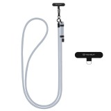 Lanyard telefon Techsuit Rope Crossbody Strap RCS1-18, argintiu