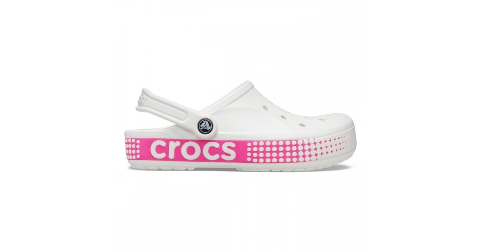 Sabo?i Crocs Bayaband Logo Motion Clog Alb - White | arhiva Okazii.ro