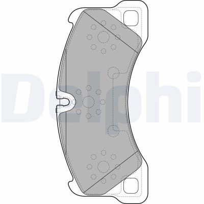 DELPHI LP2117 set placute frana,frana disc foto