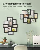 Cumpara ieftin Rama foto, Songmics, Negru, 60x49.3x3.6 cm