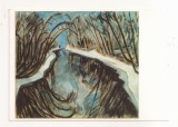 FA89 -Carte Postala- GERMANIA - Erich Heckel, Kanal im Winter - Nationalgalerie, Berlin, necirculata