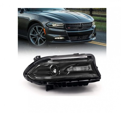 Far Dodge Charger, 2015-2018, montare fata, dreapta, cu indicator led; cu lumini de zi tip LED; Tip=USA; D3S+LED; manual; fara bec xenon; cu capac; O foto