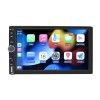 MP5 Player Techstar&reg; 7028, 2DIN, Ecran HD Touch 7 inch, Camera Marsarier, Comenzi volan, MirrorLink, Bluetooth 4.2, AUX, USB, MicroSD, Negru