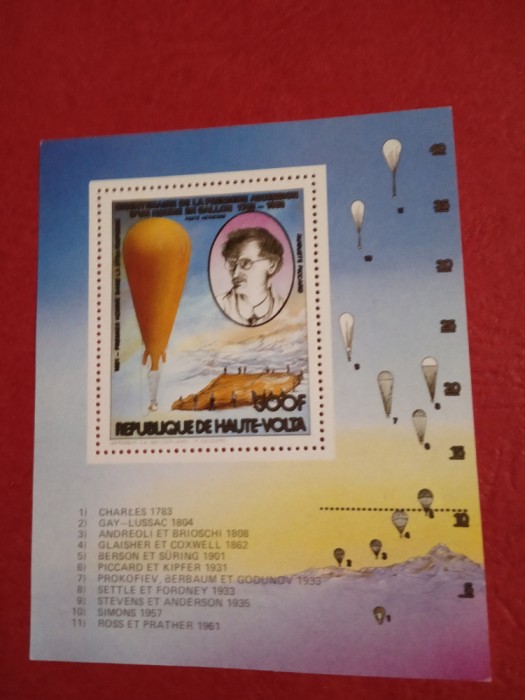 VOLTA SUPERIOARĂ, HISTORY OF AVIATION - COLIȚĂ MNH