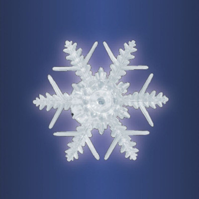 Fulg de zapada led, lumina alba,10 cm, decor fereastra craciun, home MultiMark GlobalProd foto