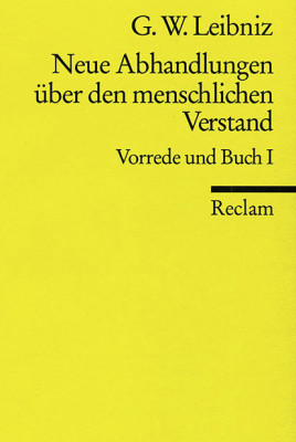 Leibniz/ Neue Abhandlungen &amp;uuml;ber den menschlichen Verstand I foto