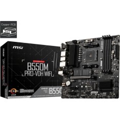 MSI B550M PRO VDH WIFI AM4, DDR4, PCIe 4.0, HDMI DP VGA, Wi Fi, mATX
