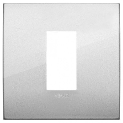 Rama Ornament 1M pentru doza de 2M metal Vimar Arke argintiu 19641.03 foto