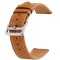 Curea piele, compatibila cu Huawei Watch GT 2 Pro, Telescoape QR, 22mm, Camel Brown
