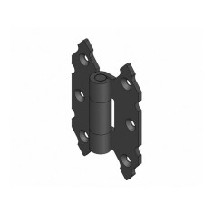 Balama pentru obloane, negru mat, 90 x 60 x 3 mm