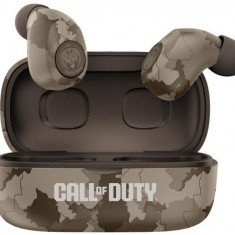 Casti True Wireless OTL Call of Duty Desert Camo, Microfon, Bluetooth (Bej)