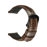 Branț de ceas REZERO, curele de ceas din piele vintage cu ceară și ulei, curea de ceas de 20 mm pentru bărbați și femei