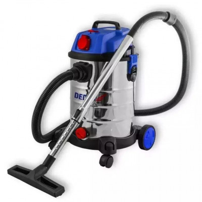 Aspirator de atelier pentru lucru pentru suprafeţe uscate şi umede 1400w 30l foto