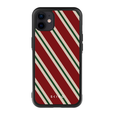 Husa iPhone 11 - Skino Stripes, rosu verde foto