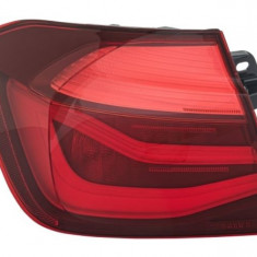 Stop, lampa spate BMW Seria 3 (F30/F80), 08.2015-12.2019 model M-SPORT, SEDAN, partea Stanga, HELLA, LED; fumuriu; exterior; fara marcaj &quot;BMW&qu