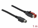 Cablu PoweredUSB 24 V la Mini-DIN 3 pini 1m pentru imprimante POS si terminale, Delock 85945