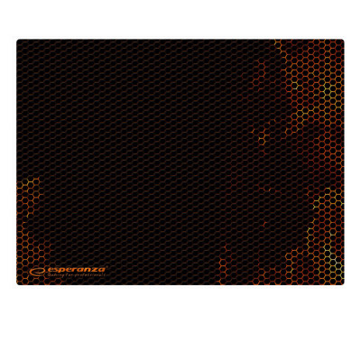 Mousepad gaming, Esperanza Flame Maxi, 400 x 300 x 3 mm, negru cu rosu foto