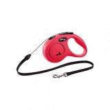 Flexi New Classic, S Cord, lesa retractabila, 5m,rosu