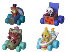 Set 4 x Funko Racers, FNAF - Freddy, Chica, Foxy, Marionette - 6 cm !! foto