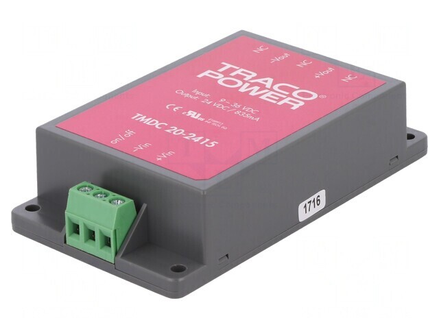 Convertor DC/DC 20W 24V 835mA