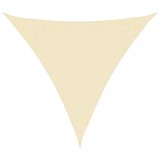 Cumpara ieftin Panza parasolar, crem, 3x3x3 m, HDPE, 160 g/m&sup2;