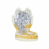 Candela din ipsos cu Familia Sfanta 11x8x16cm, realizata manual