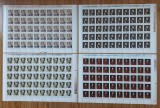 ✅ RO 1971 LP 776 &quot;Aniversari I - Pictori &quot;, serie in coala completa de 50 de marci , MNH, Nestampilat