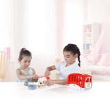 Catelus cu cusca si accesorii - Rosu PlayLearn Toys, DOLU