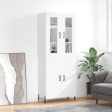 VidaXL Dulap &icirc;nalt, alb, 69,5x34x180 cm, lemn compozit
