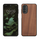 Husa kwmobile pentru Motorola Moto G52/Moto G82 5G, Lemn, Maro, 58540.18, Carcasa