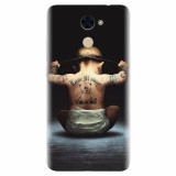 Husa silicon pentru Huawei Y7 Prime 2017, Body Builder Cute Baby Tattoo