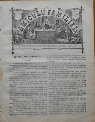 Ziarul Amiculu familiei , an 4 , nr. 28 , Gherla , 1880 foto