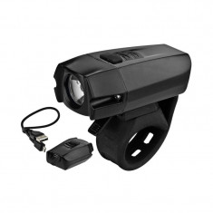 Far bicicleta LED reincarcabil USB 1050 mAh, 400 lm, IPX44, colier prindere foto