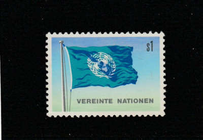Natiunile unite-UNO Viena 1979-Simbol UNO,Drapelul UNO,MNH,Mi.2 foto