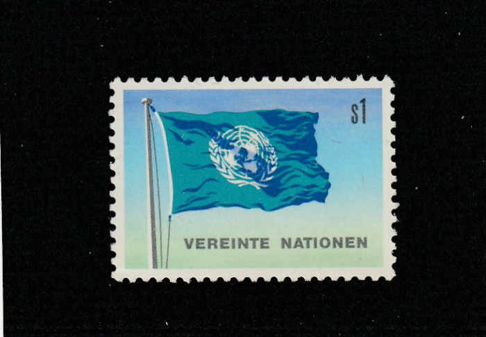 Natiunile unite-UNO Viena 1979-Simbol UNO,Drapelul UNO,MNH,Mi.2