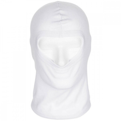 Cagula Bumbac, Subtire si Elastica Adult Balaclava &amp;quot;1 gaura&amp;quot; Alb MFH 10902L foto