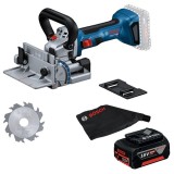 Bosch GFF 18V-22 + GBA - Masina de frezat pentru dibluri plate 22 mm + Acumulator Li-Ion 18 V 5 Ah