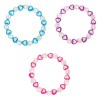 Brățări Copii, Model Inimi, Set 3 Bucăți, Multicolor, Oem